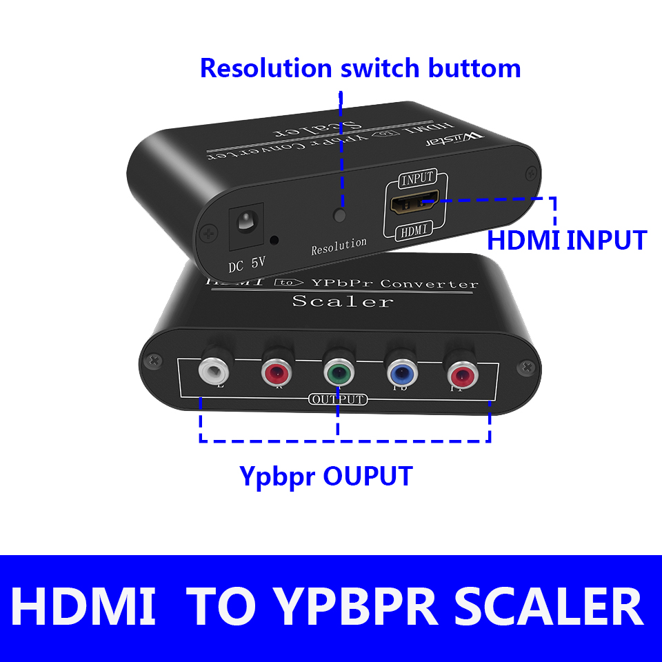 Scart To Hdmi - 1080P HDMI to 컴포넌트 Ypbpr RGB