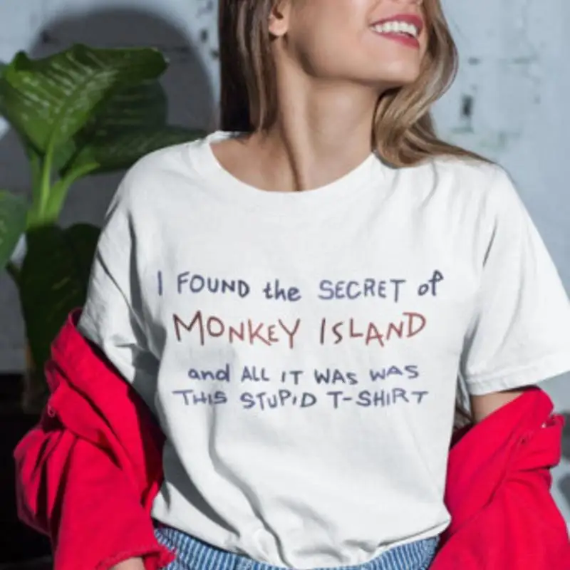 몽키 아일랜드 게임 티셔츠, 멍청한 레트로 비디오 게임 - Retro Gaming T Shirt 리뷰 및 가격