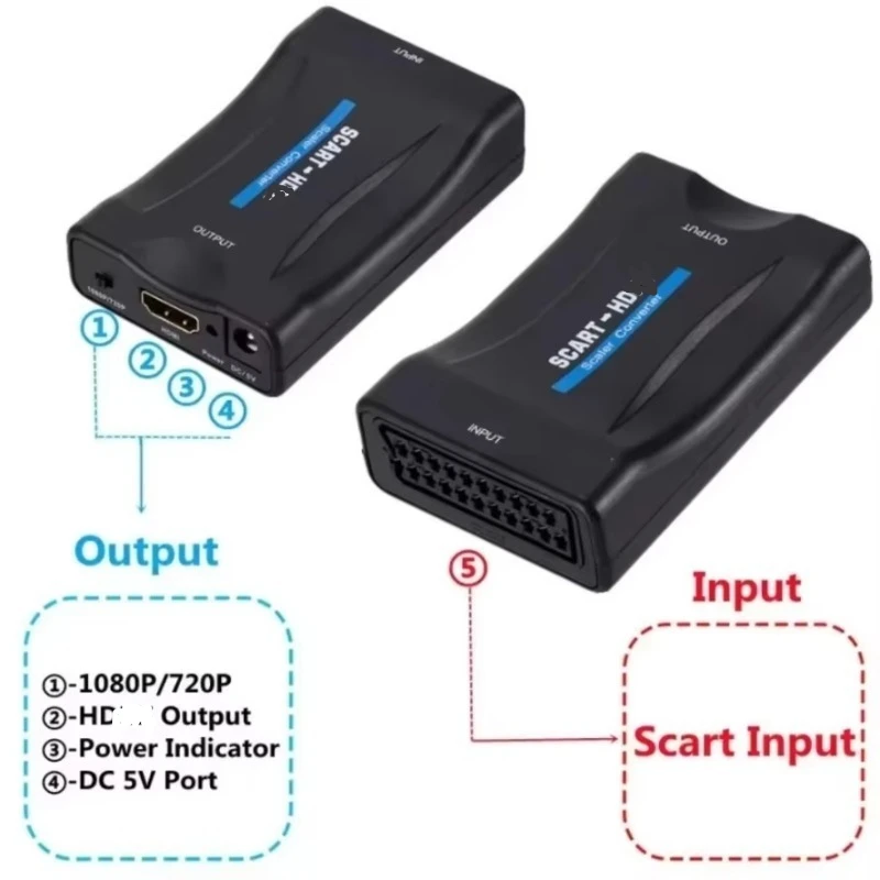 USB 전원 방식의 SCART-HD 변환기, 1080P - Scart To Hdmi 리뷰 및 가격