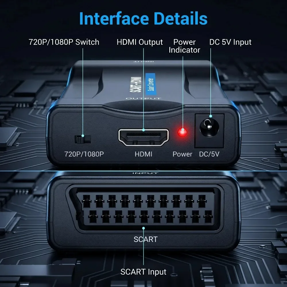 SCART-HDMI 변환 어댑터, 1080P 비디오 및 - Scart To Hdmi 리뷰 및 가격